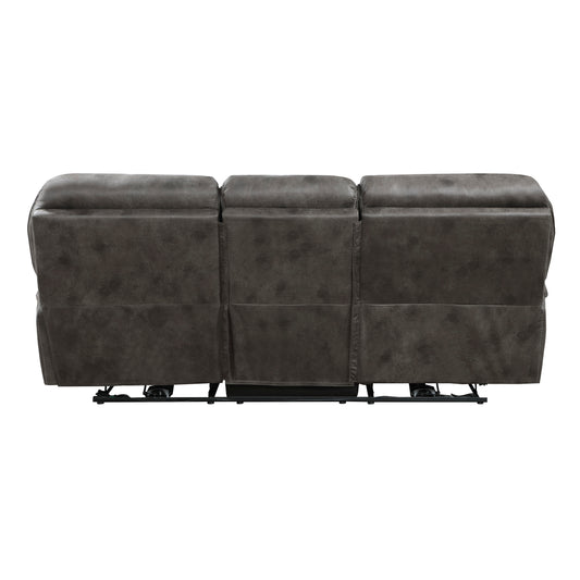 8517GRY-3PW - Power Double Reclining Sofa