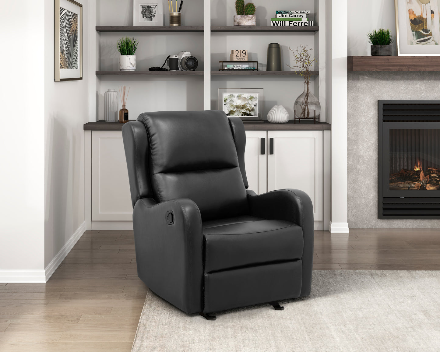 8527BLK-1GD - Glider Reclining Chair