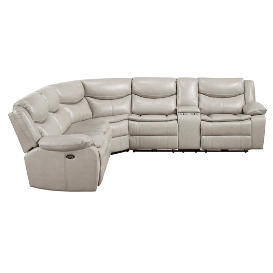 8528TP*SCPW - (3)3-Piece Power Reclining Sectional with Right Console
