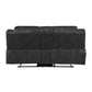8538BK*2 - 2pc Set: Sofa, Love