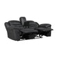 8538BK*2 - 2pc Set: Sofa, Love