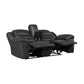 8538BK-2 - Double Reclining Love Seat with Center Console