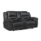 8538BK-2 - Double Reclining Love Seat with Center Console
