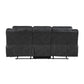 8538BK*2 - 2pc Set: Sofa, Love