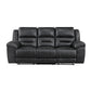 8538BK*2 - 2pc Set: Sofa, Love