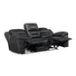 8538BK*2 - 2pc Set: Sofa, Love