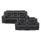 8538BK*2 - 2pc Set: Sofa, Love