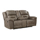 8538BR*2 - 2pc Set: Sofa, Love