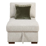 8548-VCCL - Armless Convertible Storage Chaise with Click Motion Back