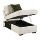 8548-VCCL - Armless Convertible Storage Chaise with Click Motion Back