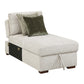 8548-VCCL - Armless Convertible Storage Chaise with Click Motion Back