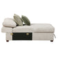 8548-VCCL - Armless Convertible Storage Chaise with Click Motion Back