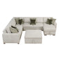 8548*6VC2ACR2ACLAOT - (6)5-Piece Sectional with Reversible Chaise, Pull-out Bed and Ottoman