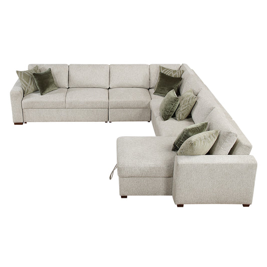 8548*6VCCR22AACA - (6)5-Piece Sectional with Reversible Chaise