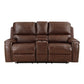 8549BRW*2 - 2pc Set: Sofa, Love