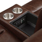 8549BRW*2 - 2pc Set: Sofa, Love