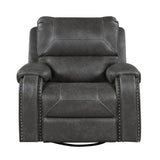 8549GRY-1 - Swivel Glider Reclining Chair