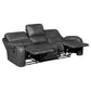 8549GRY*2 - 2pc Set: Sofa, Love