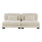 8555BE*2AC1CROT - (4)4-Piece Modular Sectional with Ottoman