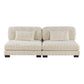 8555BE*2CR3ACVCOT - (7)7-Piece Modular Sectional with Reversible Chaise and Ottoman