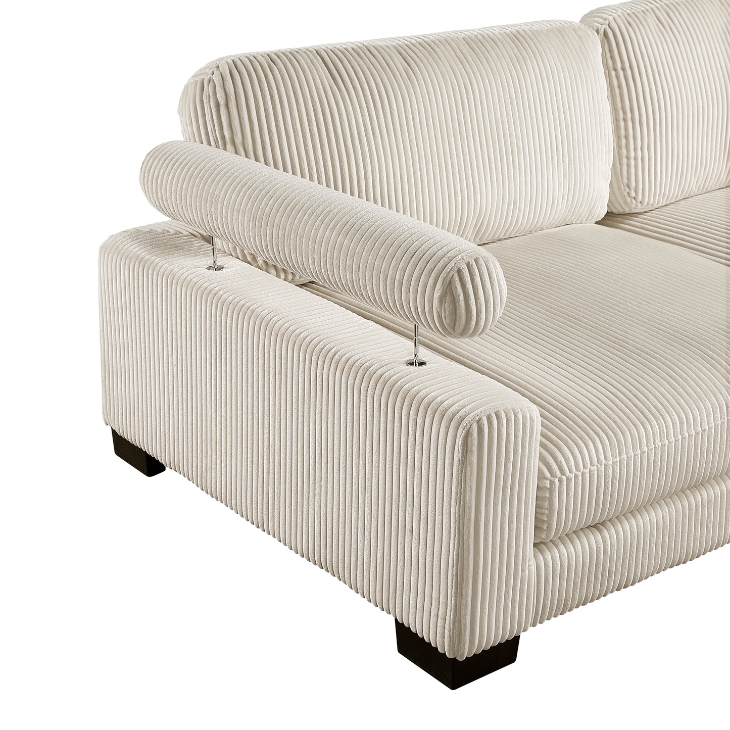 8555BE*2AC1CROT - (4)4-Piece Modular Sectional with Ottoman
