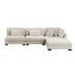 8555BE*2AC1CROT - (4)4-Piece Modular Sectional with Ottoman