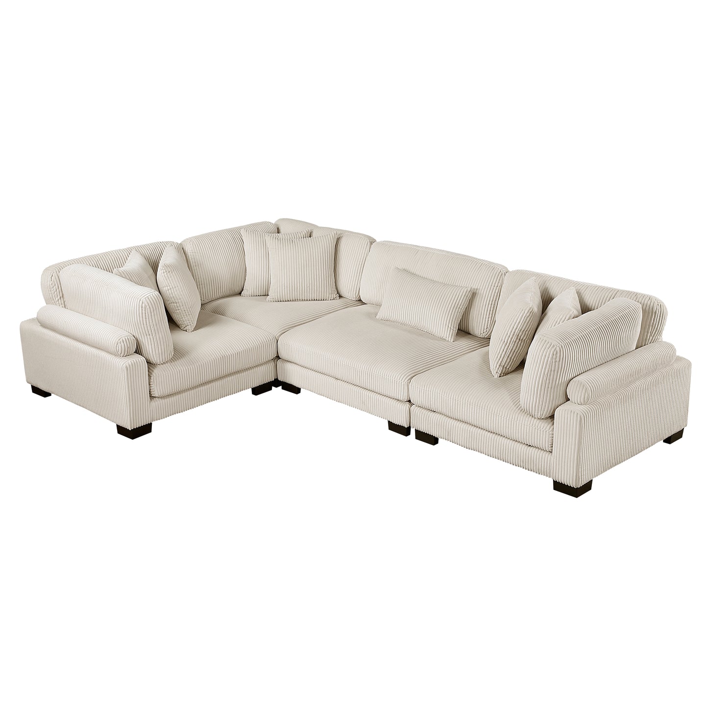 8555BE*3CRAC - (4)4-Piece Modular Sectional
