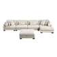 8555BE*CR2ACVCOT - (5)5-Piece Modular Sectional with Reversible Chaise and Ottoman