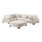 8555BE*3CRACOT - (5)5-Piece Modular Sectional with Ottoman