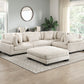 8555BE*3CRACOT - (5)5-Piece Modular Sectional with Ottoman