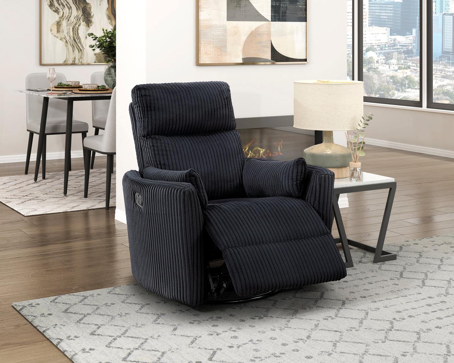 8555BK-1SW - Swivel Glider Reclining Chair