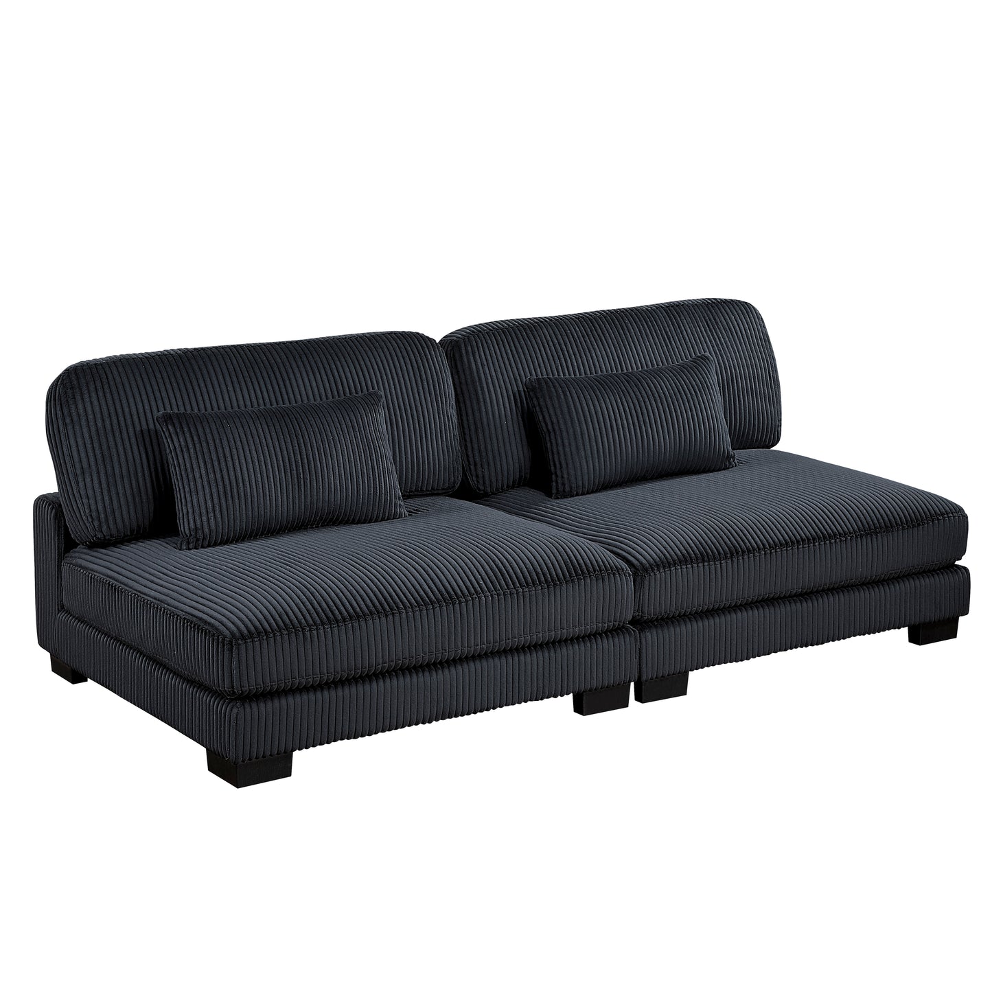 8555BK*2CR2AC2OT - (6)6-Piece Modular Sectional with Ottomans