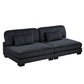 8555BK*2CR3ACVC - (6)6-Piece Modular Sectional with Reversible Chaise