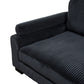 8555BK*CRACVCOT - (4)4-Piece Modular Sectional with Reversible Chaise and Ottoman