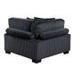 8555BK*CRACVCOT - (4)4-Piece Modular Sectional with Reversible Chaise and Ottoman