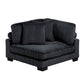 8555BK*CRACVC - (3)3-Piece Modular Sectional with Reversible Chaise