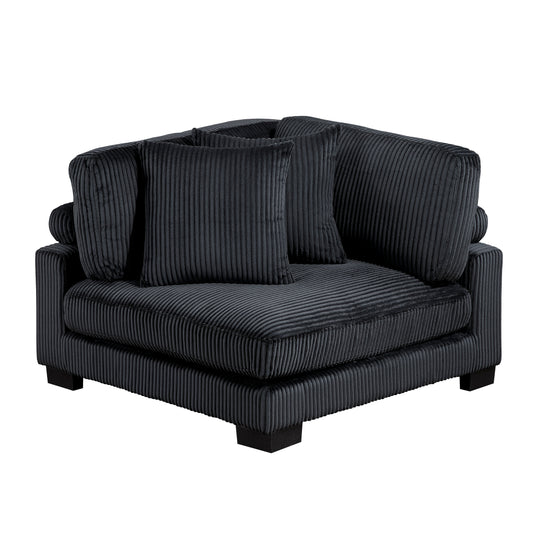 8555BK*CRACVCOT - (4)4-Piece Modular Sectional with Reversible Chaise and Ottoman