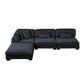8555BK*2AC1CROT - (4)4-Piece Modular Sectional with Ottoman