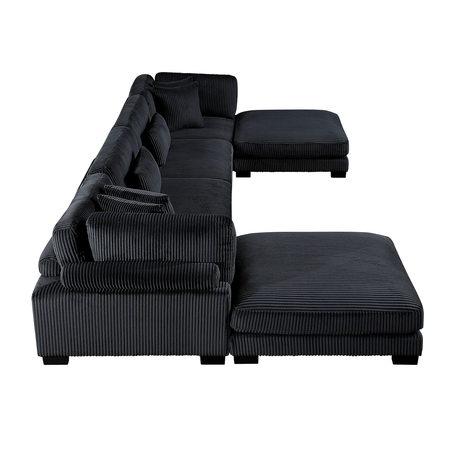 8555BK*2CR2AC2OT - (6)6-Piece Modular Sectional with Ottomans