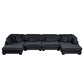 8555BK*2AC2VC - (4)4-Piece Modular Sectional with Reversible Chaise