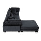 8555BK*4OT - (4)4-Piece Modular Sectional with Ottoman