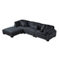 8555BK*4OT - (4)4-Piece Modular Sectional with Ottoman