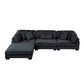 8555BK*4OT - (4)4-Piece Modular Sectional with Ottoman