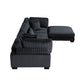 8555BK*4OT - (4)4-Piece Modular Sectional with Ottoman