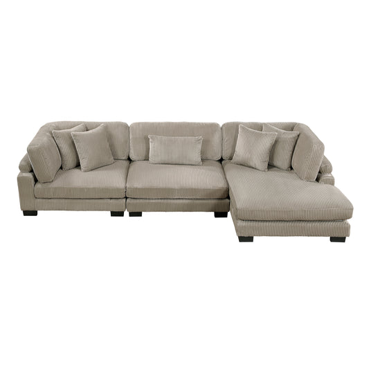 8555GB*CRACVC - (3)3-Piece Modular Sectional with Reversible Chaise