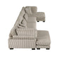 8555GB*2AC2VC - (4)4-Piece Modular Sectional with Reversible Chaise