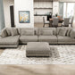 8555GB*CR2ACVCOT - (5)5-Piece Modular Sectional with Reversible Chaise and Ottoman