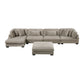 8555GB*CR2ACVCOT - (5)5-Piece Modular Sectional with Reversible Chaise and Ottoman