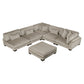 8555GB*6OT - (6)6-Piece Modular Sectional with Ottoman