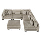 8555GB*6OT - (6)6-Piece Modular Sectional with Ottoman